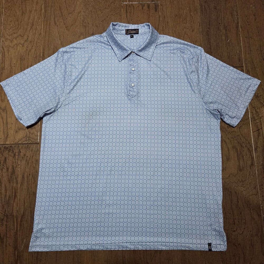 Rafter C Performance Polo Shirt XL Southwestern Western Pearl Snap Ranch